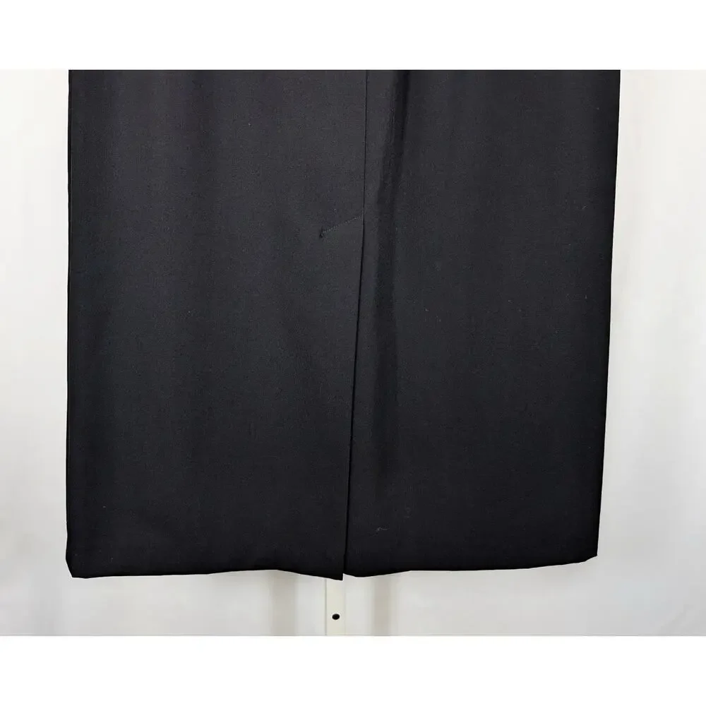 Vintage 70s Skirt Suit Calvin Klein Black Jacket Business Size 8 10 IGLWU - Picture 9 of 16